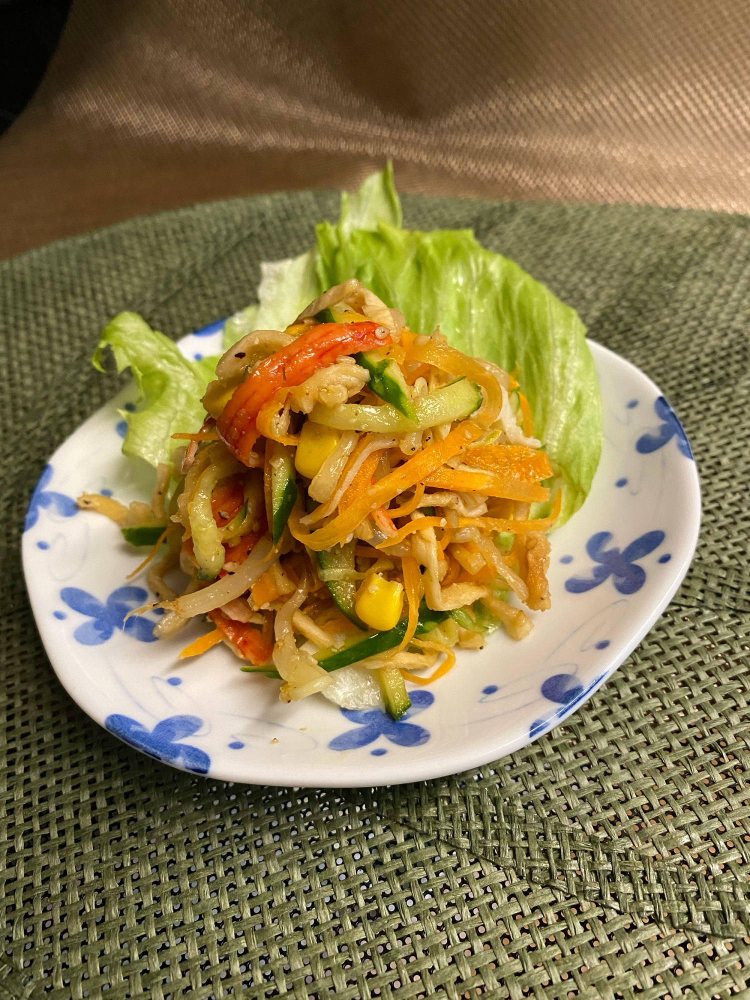 パリパリ食感❣️切り干し大根とカニカマの中華サラダ