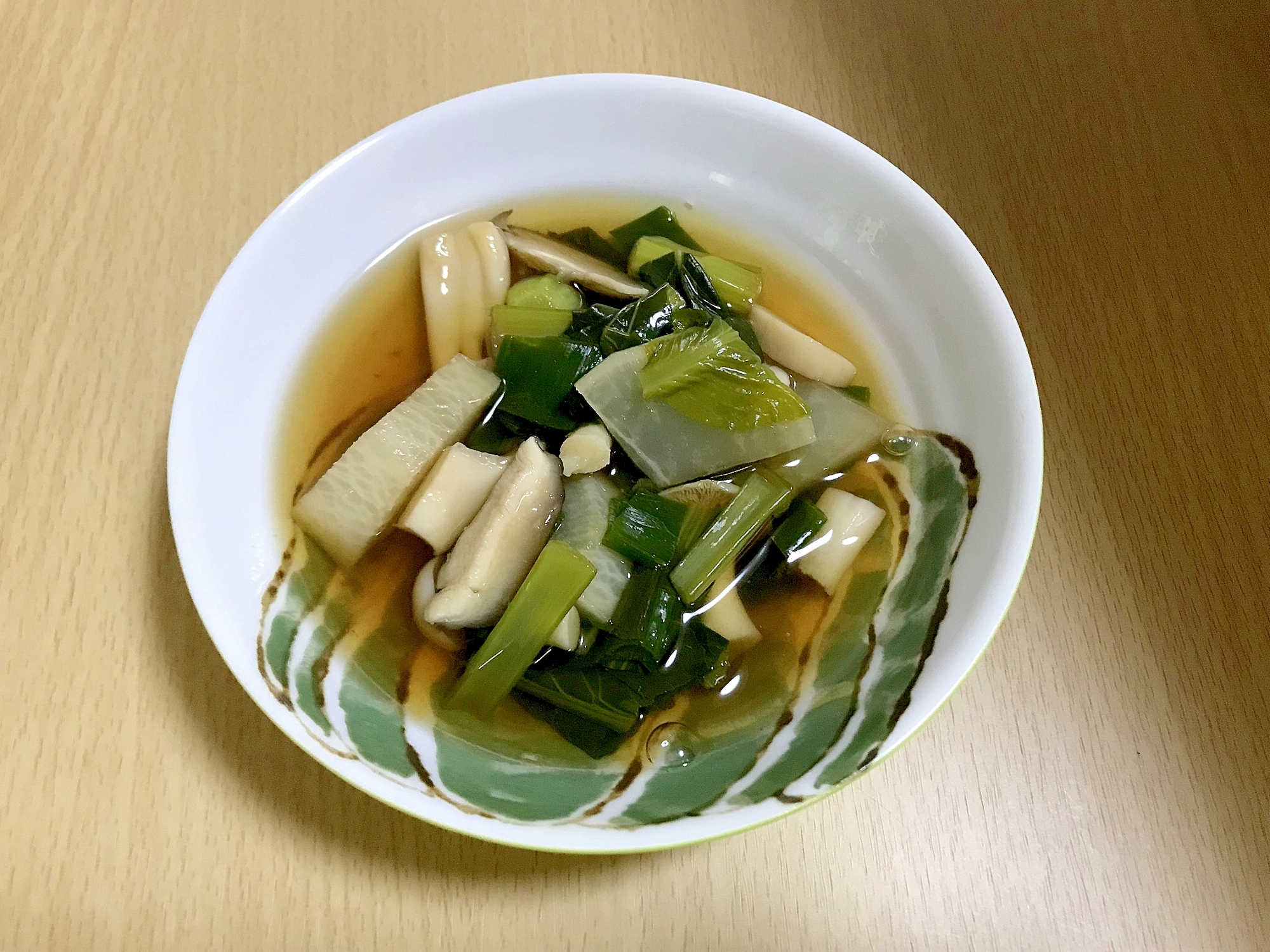 大根　ブナピー　椎茸小松菜の旨煮