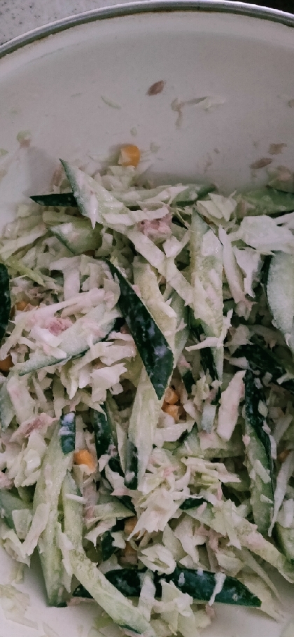 ツナでコールスロー風✧˖°