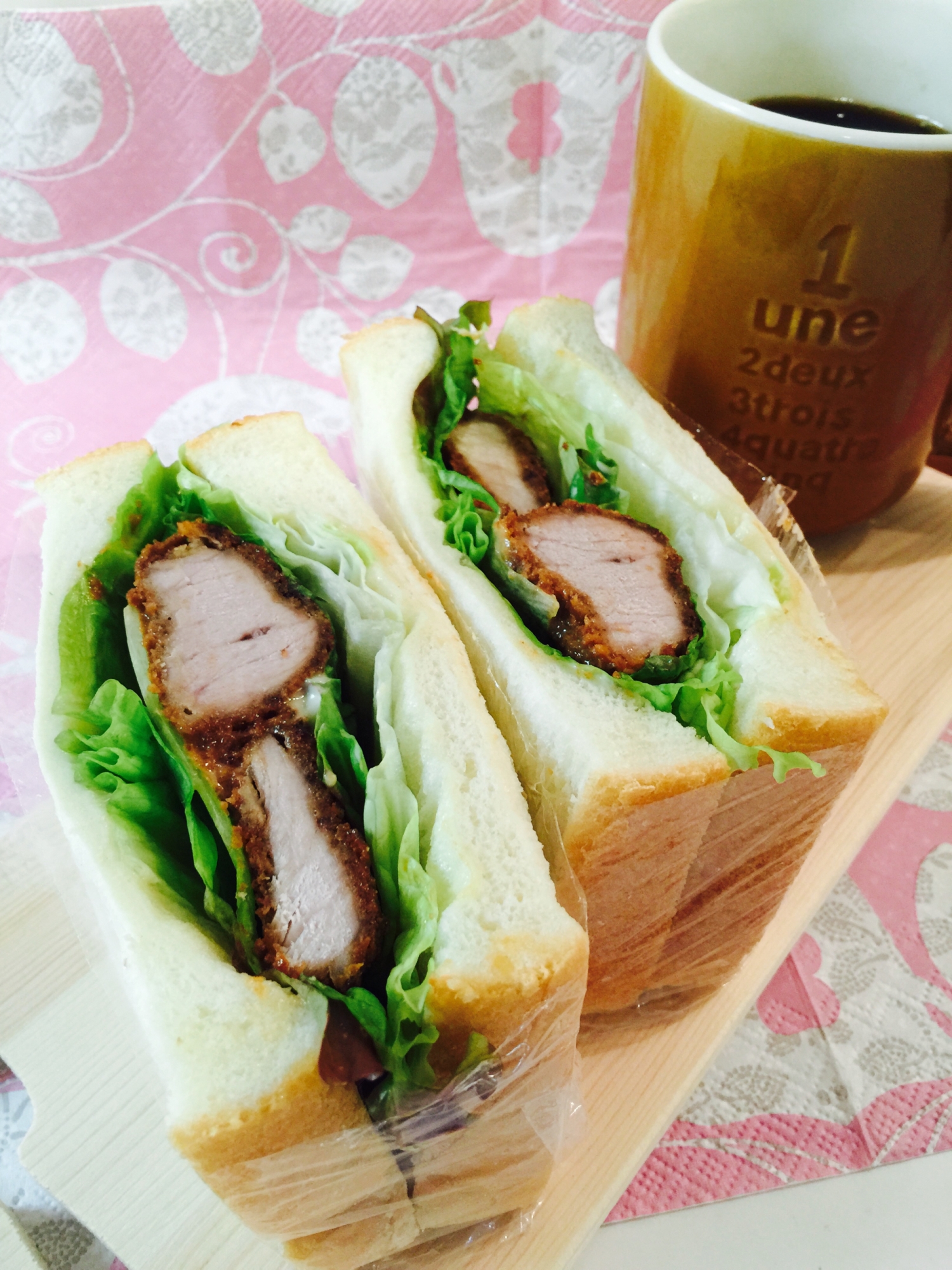 秘密のソースで♡カフェ風♡ヒレカツサンド