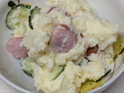 ６分！？茹でウインナーで❤・・❤ポテトサラダ♪