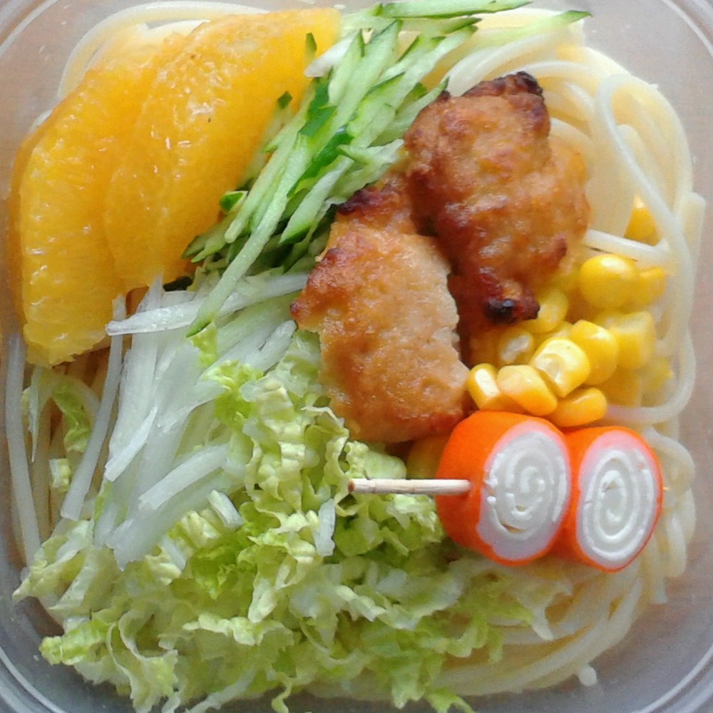 こどものお弁当 冷製パスタ ごま醤油フレンチ レシピ 作り方 By R Chibico 楽天レシピ