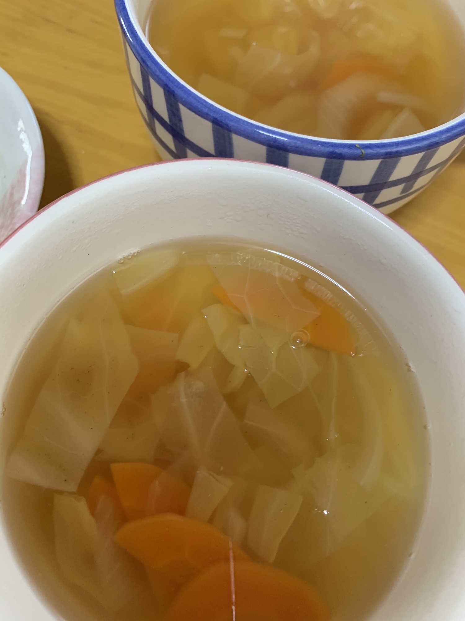 キャベツ人参玉葱の簡単スープ