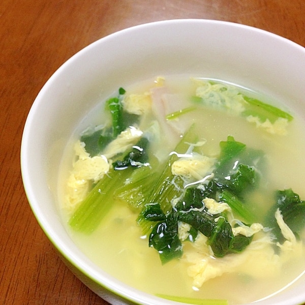 ほうれん草とハムと卵のスープ レシピ 作り方 By Tukuyo93 楽天レシピ ほうれん草とハムと卵のスープ レシピ 作り方 By Tukuyo93 楽天レシピ