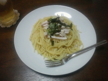 柚子胡椒とパスタ、意外な組み合わせでしたが、とっても美味しかったです(´∪｀)♪ ごちそうさまでした～