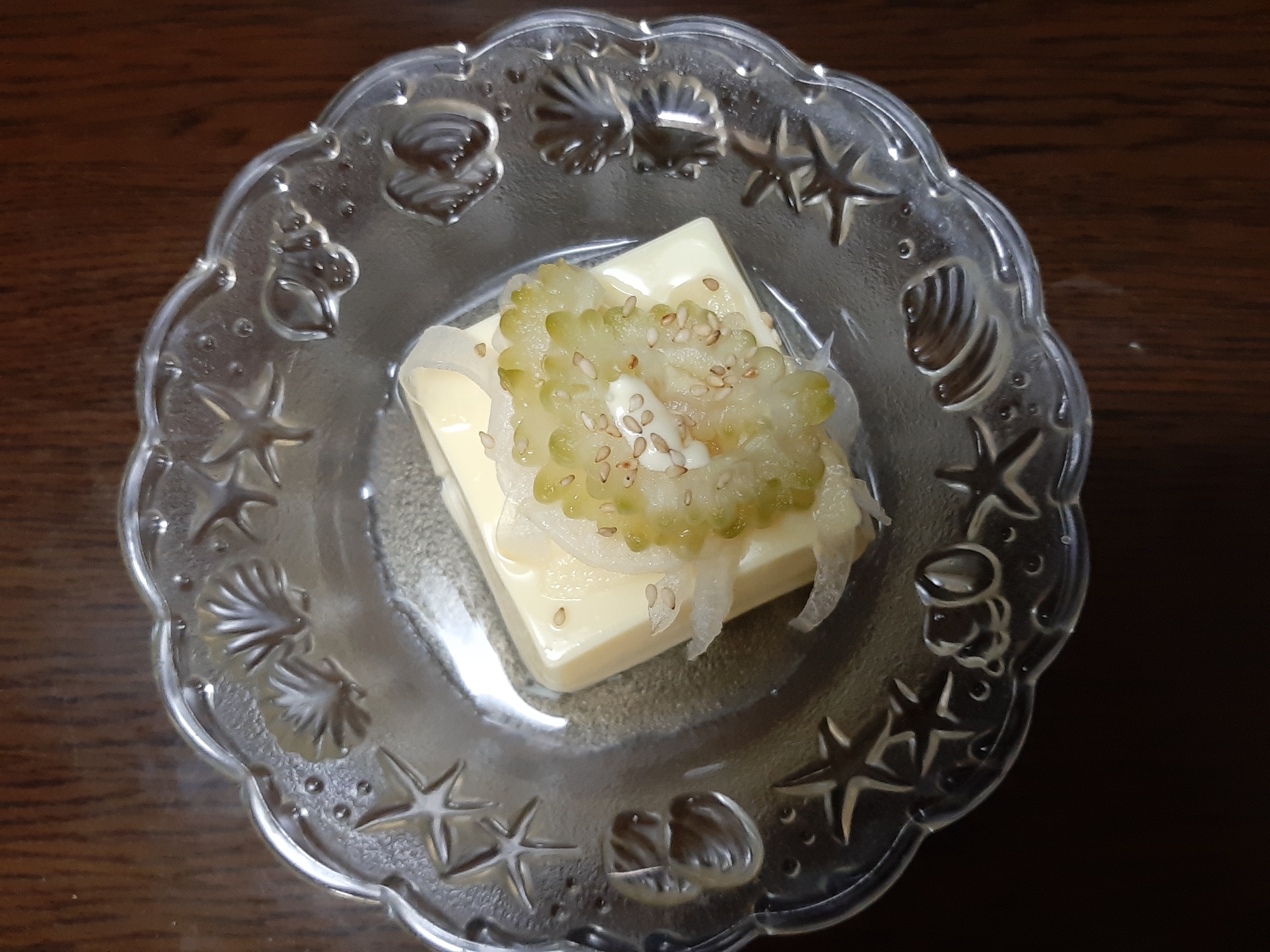 卵豆腐アレンジ 新玉ゴーヤのせ レシピ 作り方 By あやなおちゃん 楽天レシピ 卵豆腐アレンジ 新玉ゴーヤのせ レシピ 作り方 By あやなおちゃん 楽天レシピ