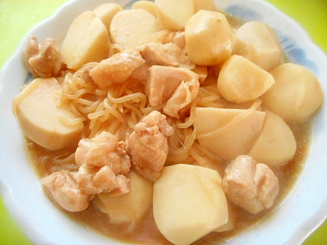 里芋と鶏肉しらたきの味噌風味煮