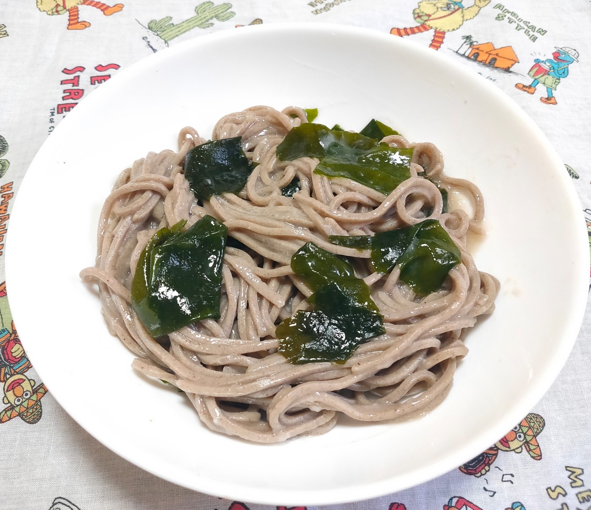 わかめとろろ蕎麦
