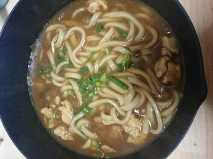 初めて、カレーうどんを作りました。
簡単にできてよかったです(^O^)