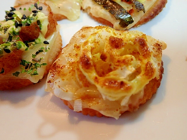 チーズと葱のカレー風味焼きリッツ