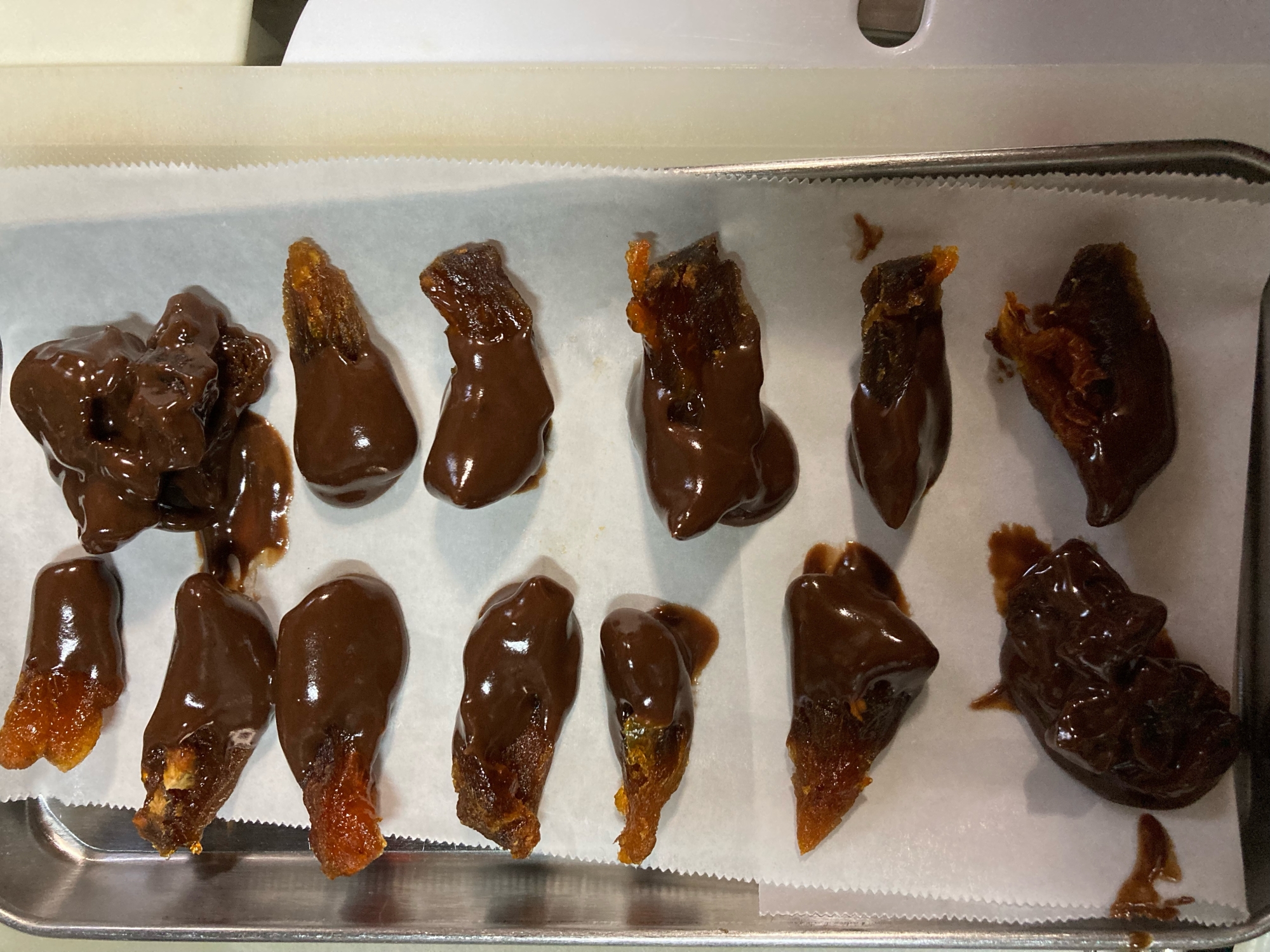 甘くない干し柿でオランジェ風チョコレート