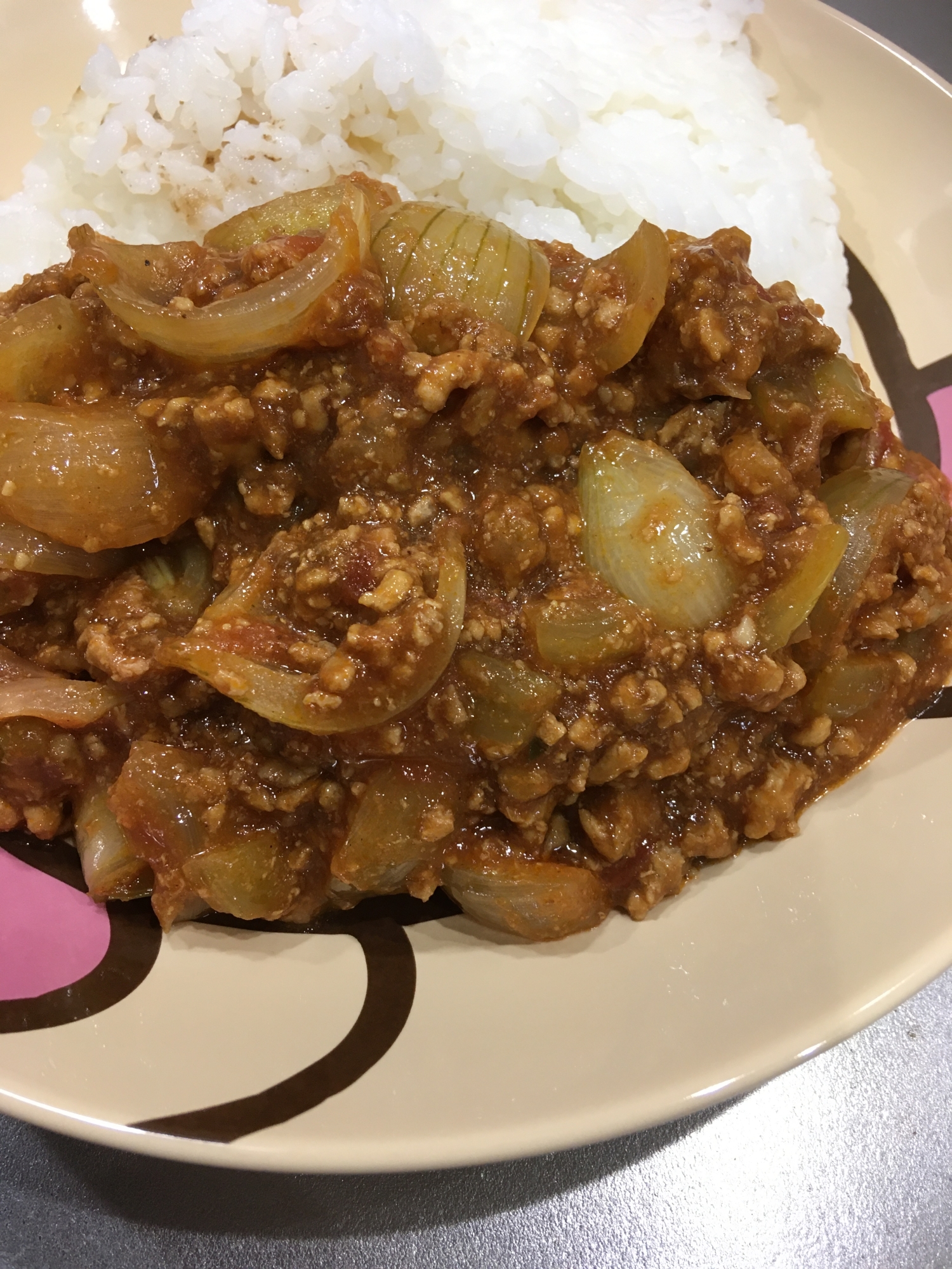 アジと豚のキーマカレー