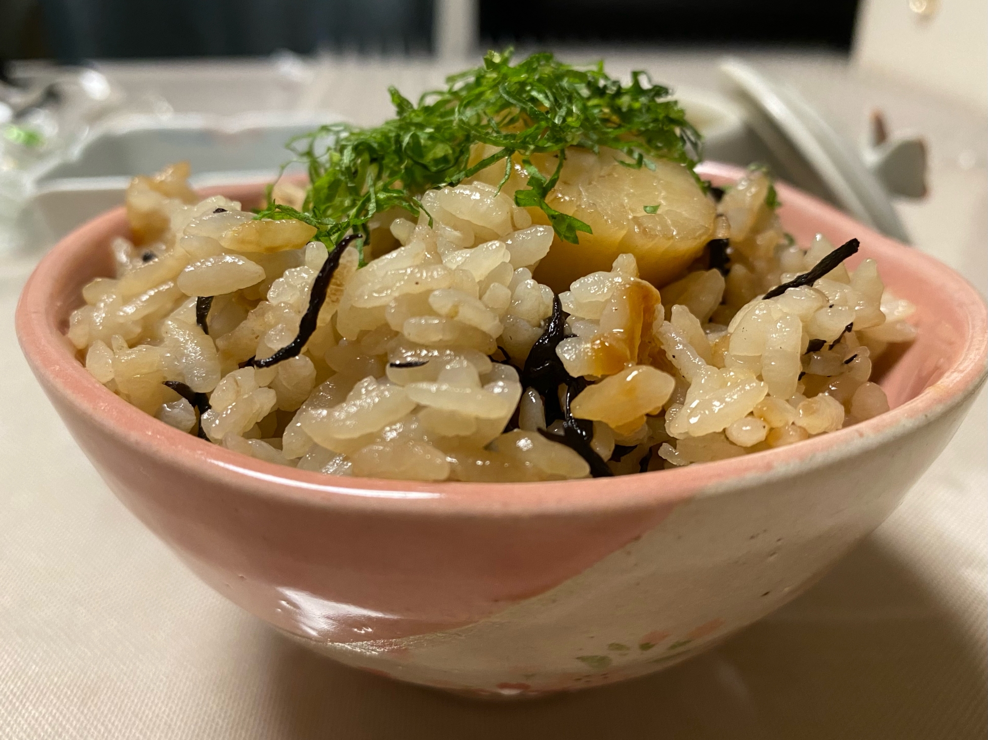 ほたての炊き込みご飯