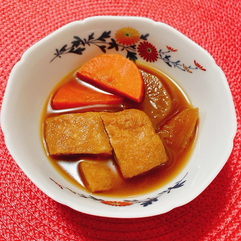 油揚げ根菜煮物✧˖°