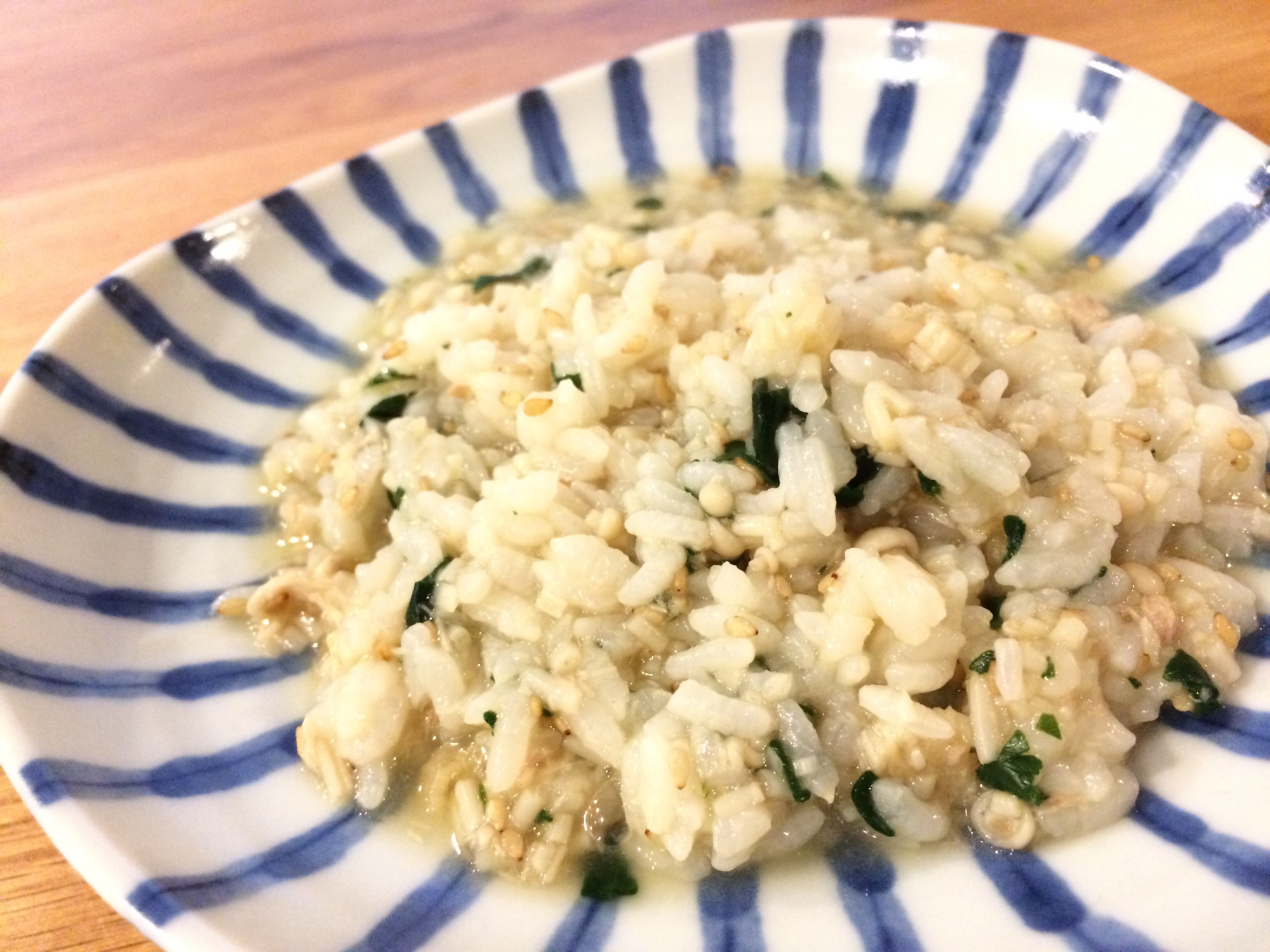 幼児食！エノキたっぷり鰯とほうれん草のお粥