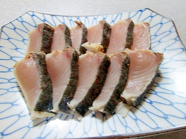 岡山の県魚 鰆はタタキで食べるのがｔヤン流 レシピ 作り方 By ｔヤン 楽天レシピ