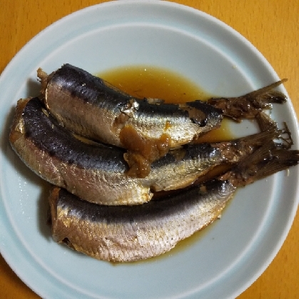 初めて圧力鍋で作りました！
骨まで食べられるのでいいですね。
美味しかったです(^.^)