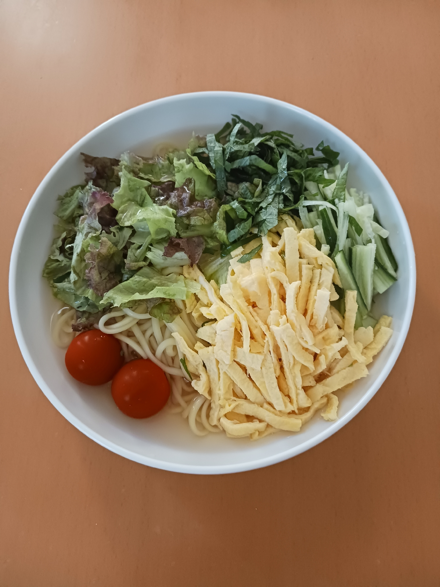 めんつゆの冷やし中華風