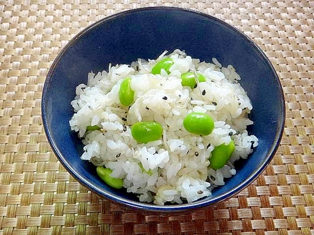 枝豆とちりめんじゃこの混ぜごはん