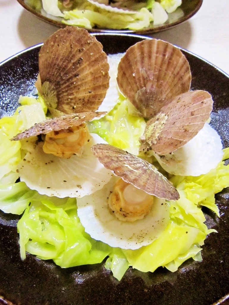 ベビーホタテ 春キャベツde春の酒蒸し レシピ 作り方 By yamat 楽天レシピ ベビーホタテ 春キャベツde春の酒蒸し レシピ 作り方 By yamat 楽天レシピ