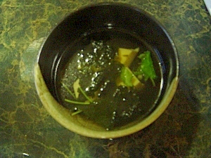 簡単一品☆卵豆腐と韓国海苔の中華スープ