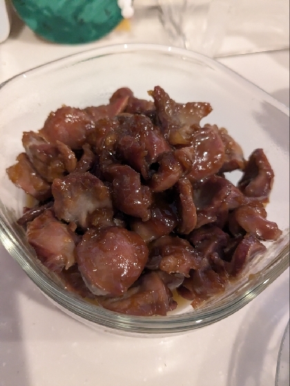 簡単居酒屋メニュー！砂肝の甘辛生姜煮