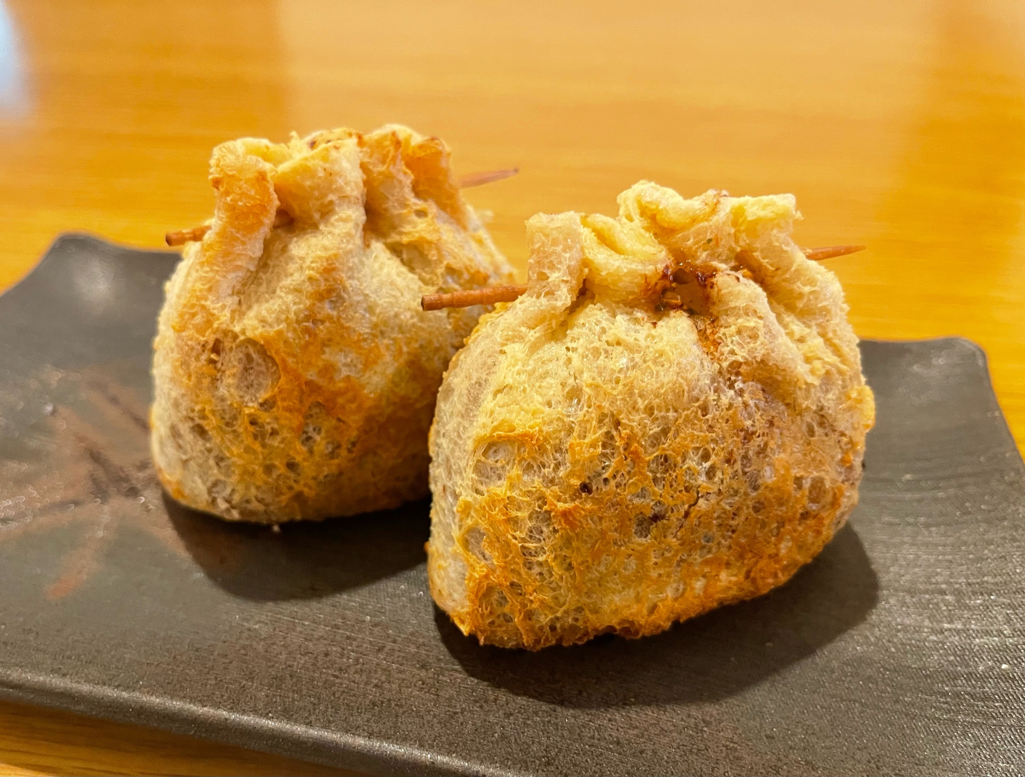納豆福袋！納豆巾着の揚げ焼き
