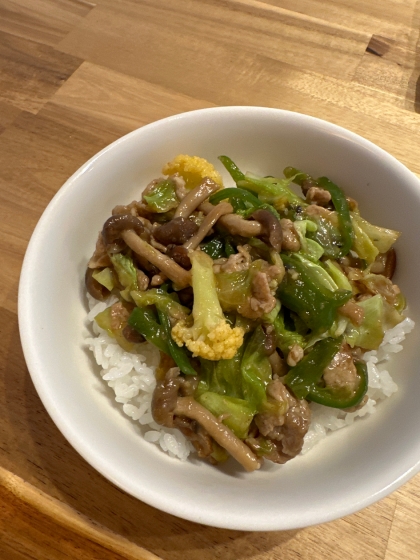 ダシダで❤中華丼風ヘルシーご飯♪（卵なし）