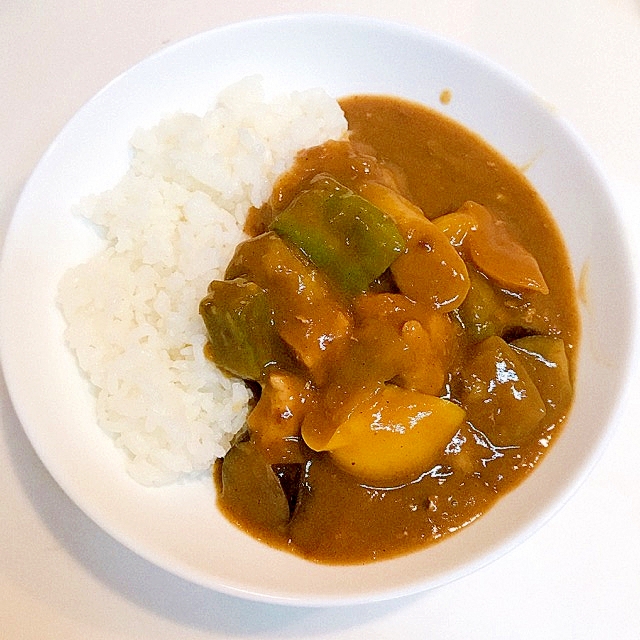 ささみとたっぷり夏野菜の☆美味しいカレーライス