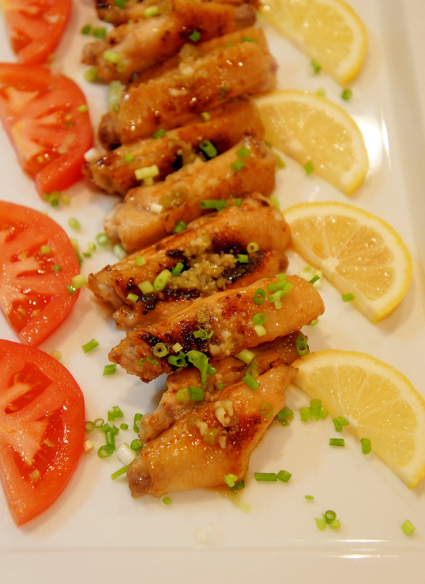 骨付きチキン☆きざみわさびレモンソース添え