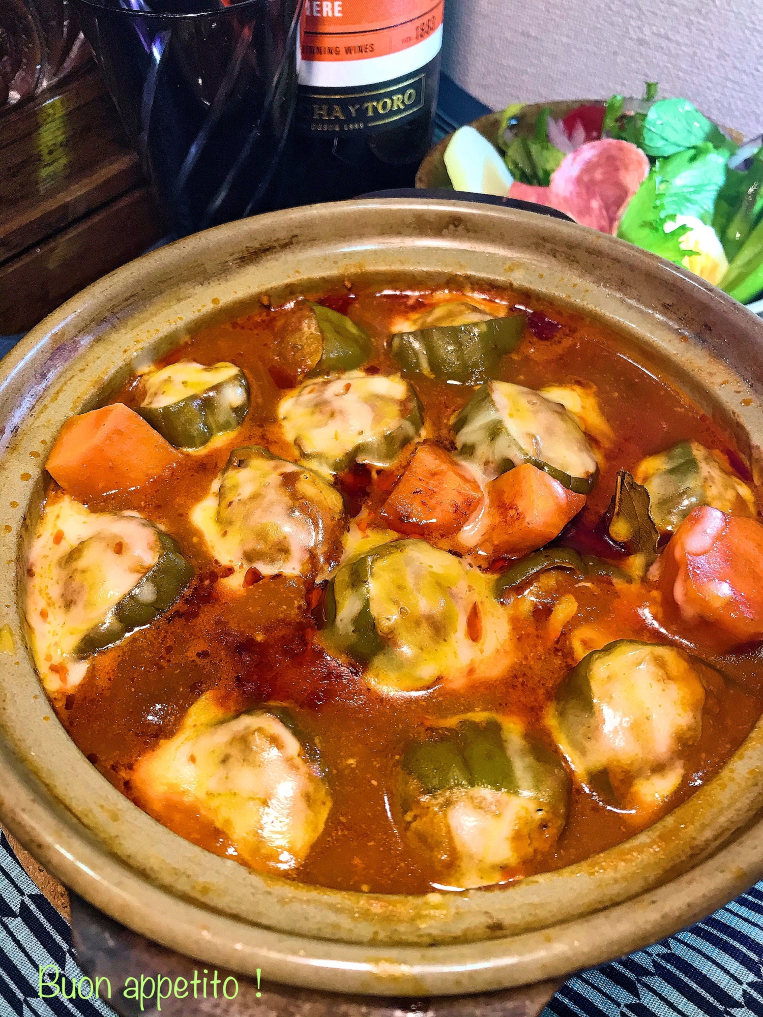 ☆★ピーマンの肉詰めトマトソース煮♪★☆