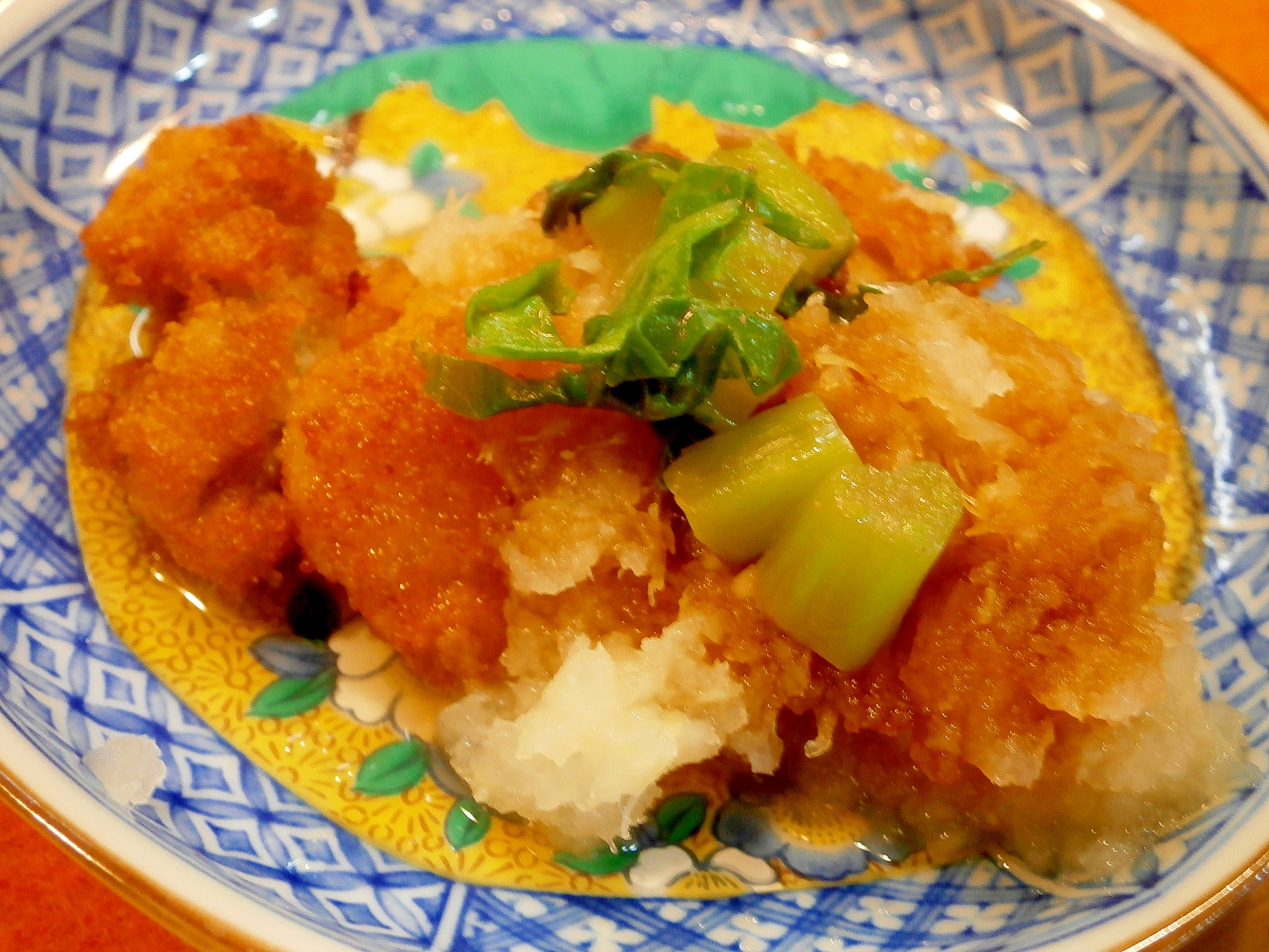 おろし・大根の葉で☆チキンカツ