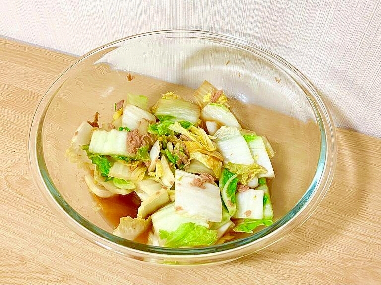 白菜大量消費！レンジでできる白菜とツナの煮物