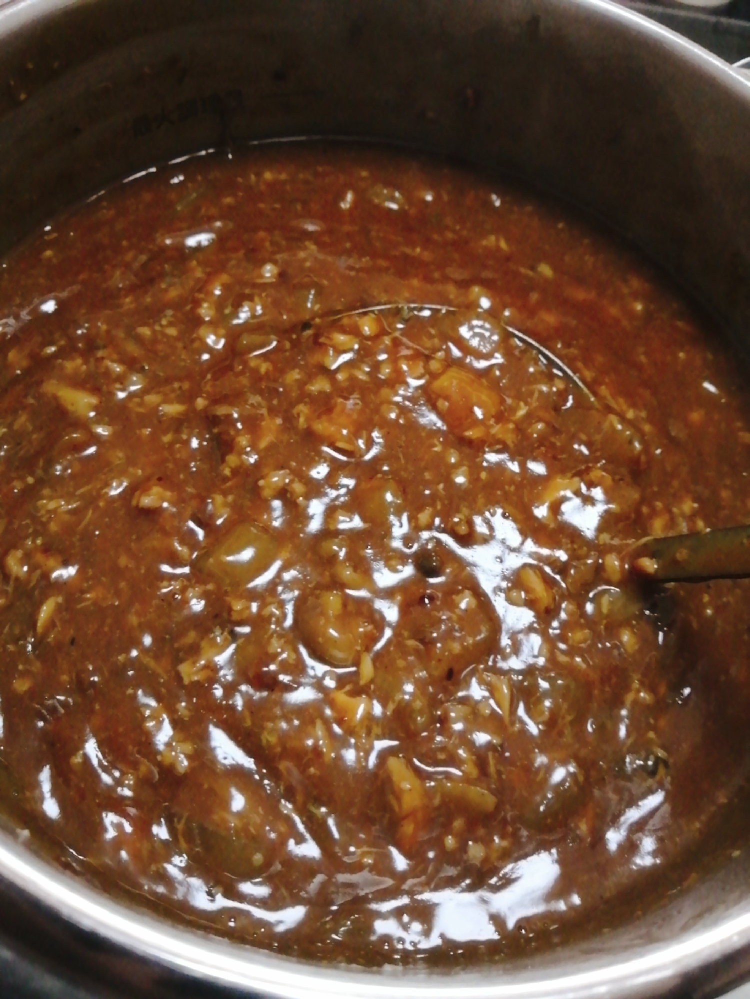 サバ缶と豚ひき肉のカレー