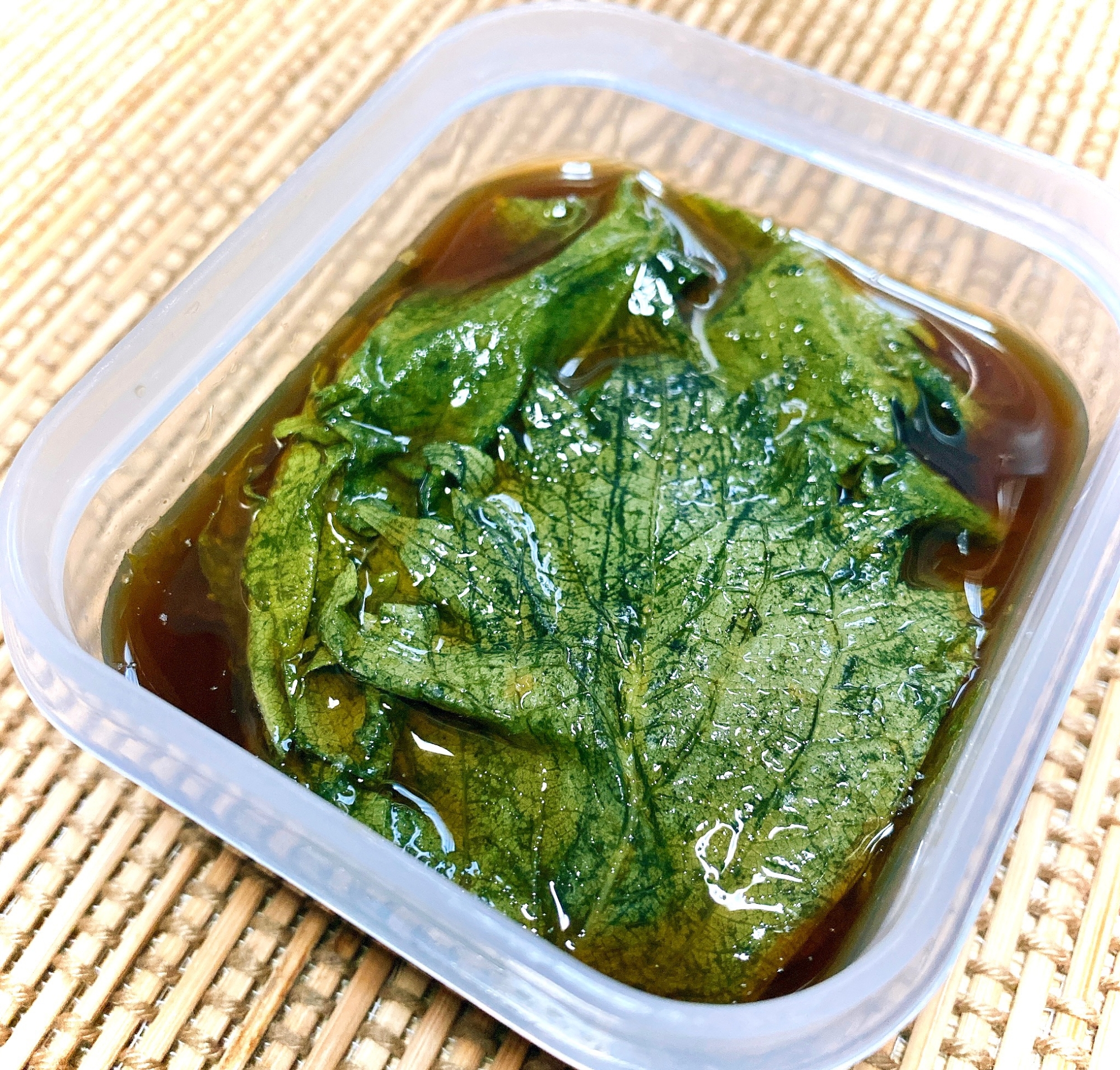 大葉の柚子胡椒ポン酢漬け