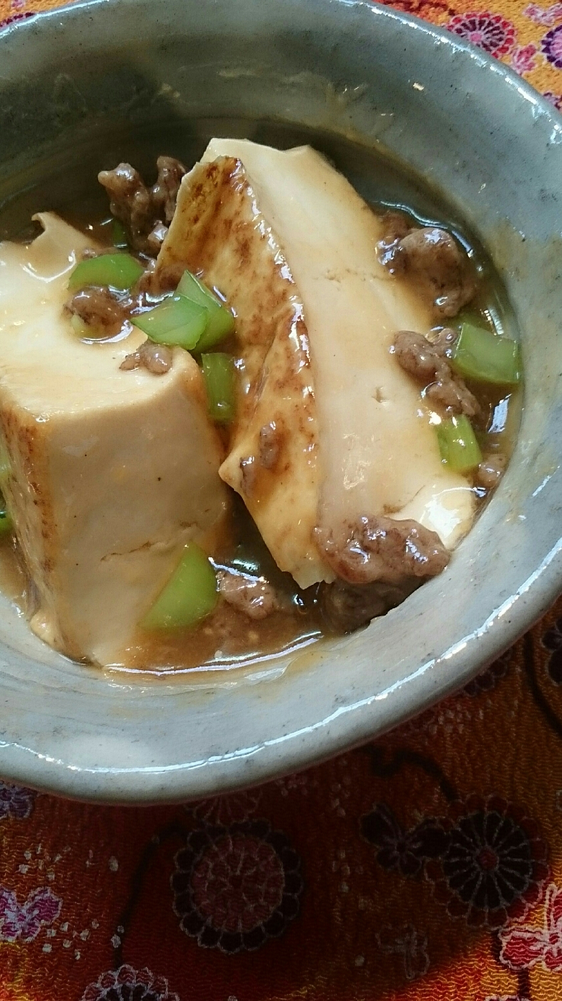 焼き豆腐のあんかけ