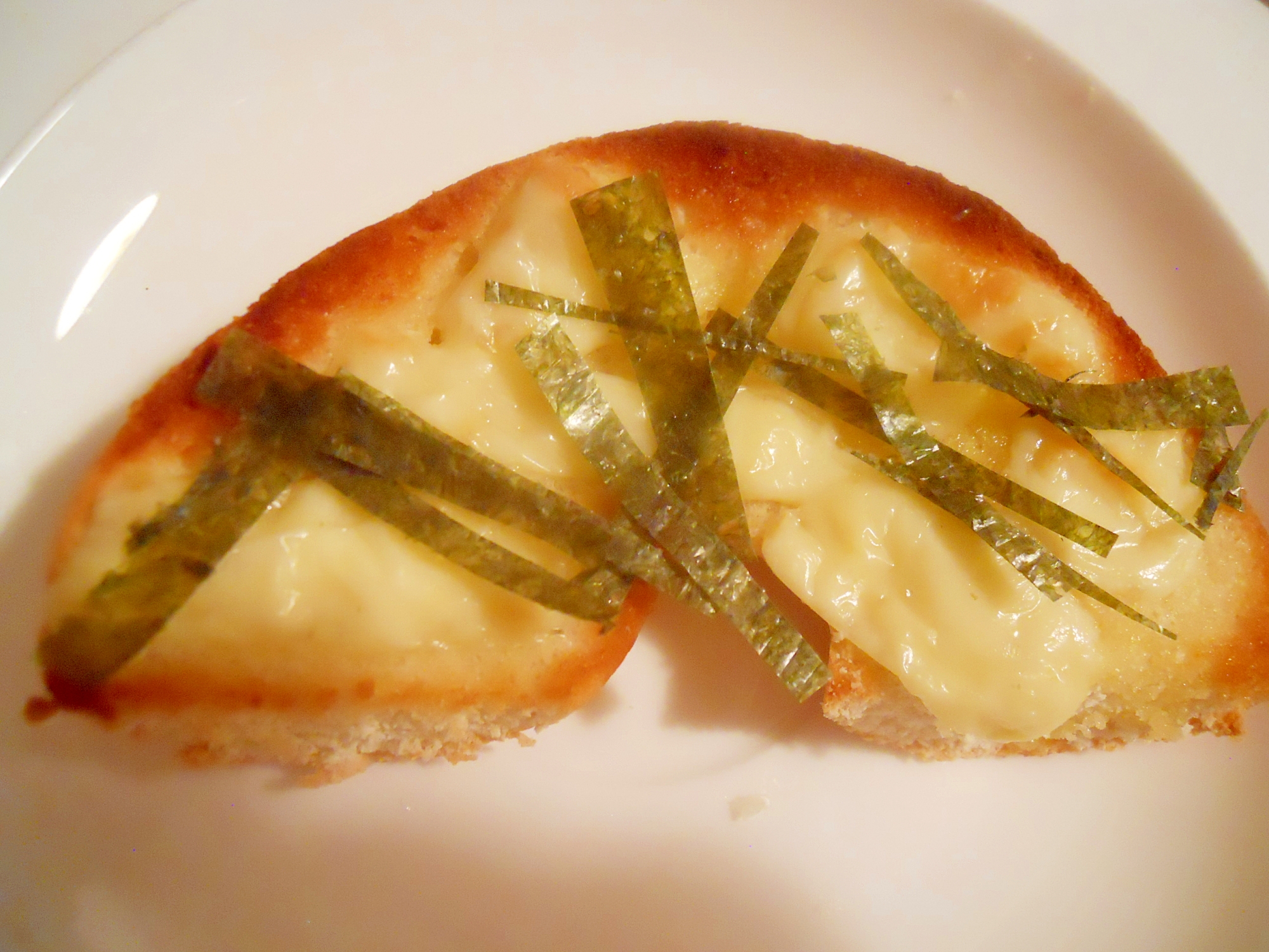 ベーグルで☆海苔＆チーズトースト