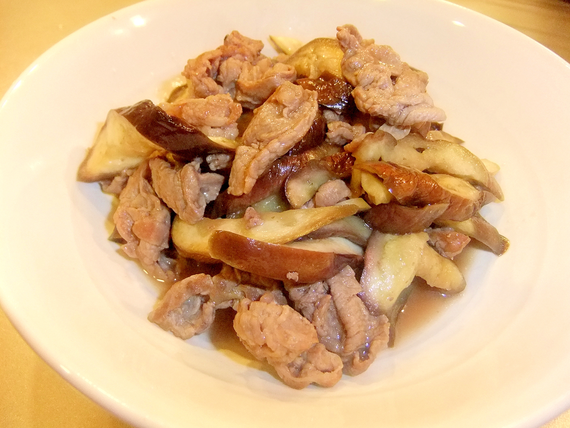 塩分控えめ 牛とナスの甘酢焼肉炒め レシピ 作り方 By たまま614 楽天レシピ