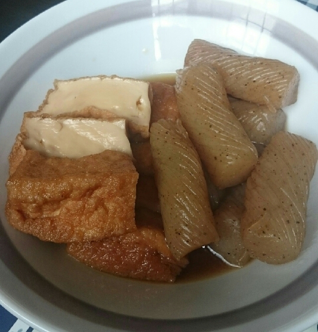 厚揚げとこんにゃくの煮物♪