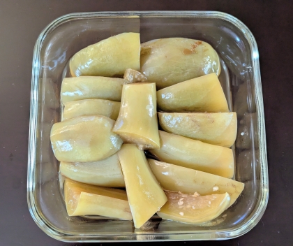 白なすの煮浸し