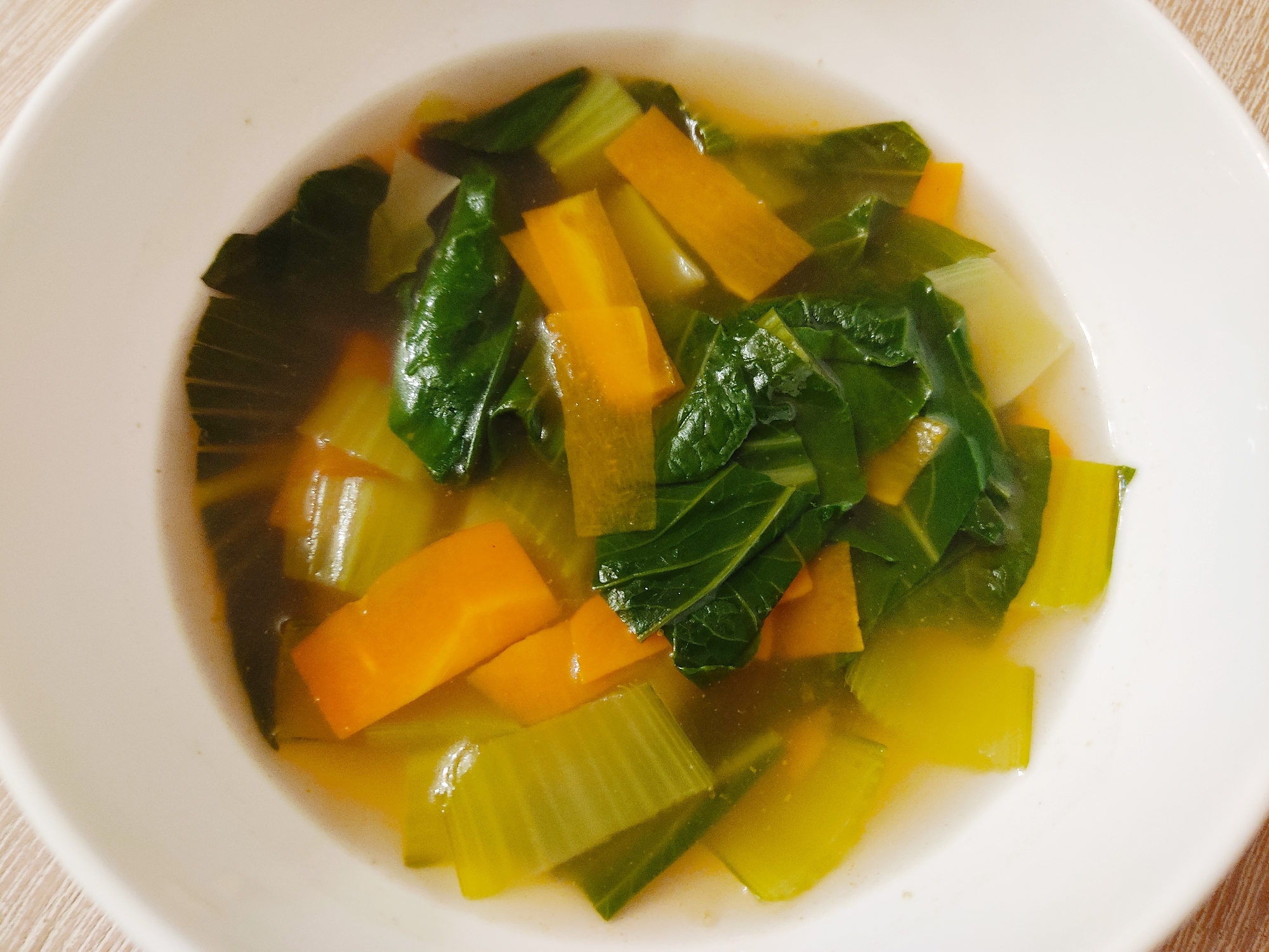 野菜たっぷり☆チンゲン菜のスープ