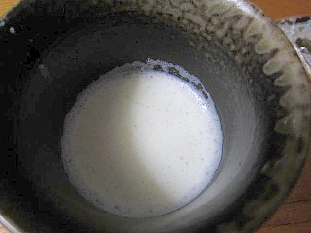 カリフラワー（茎）牛乳スープ