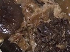 牛挽肉と椎茸の佃煮