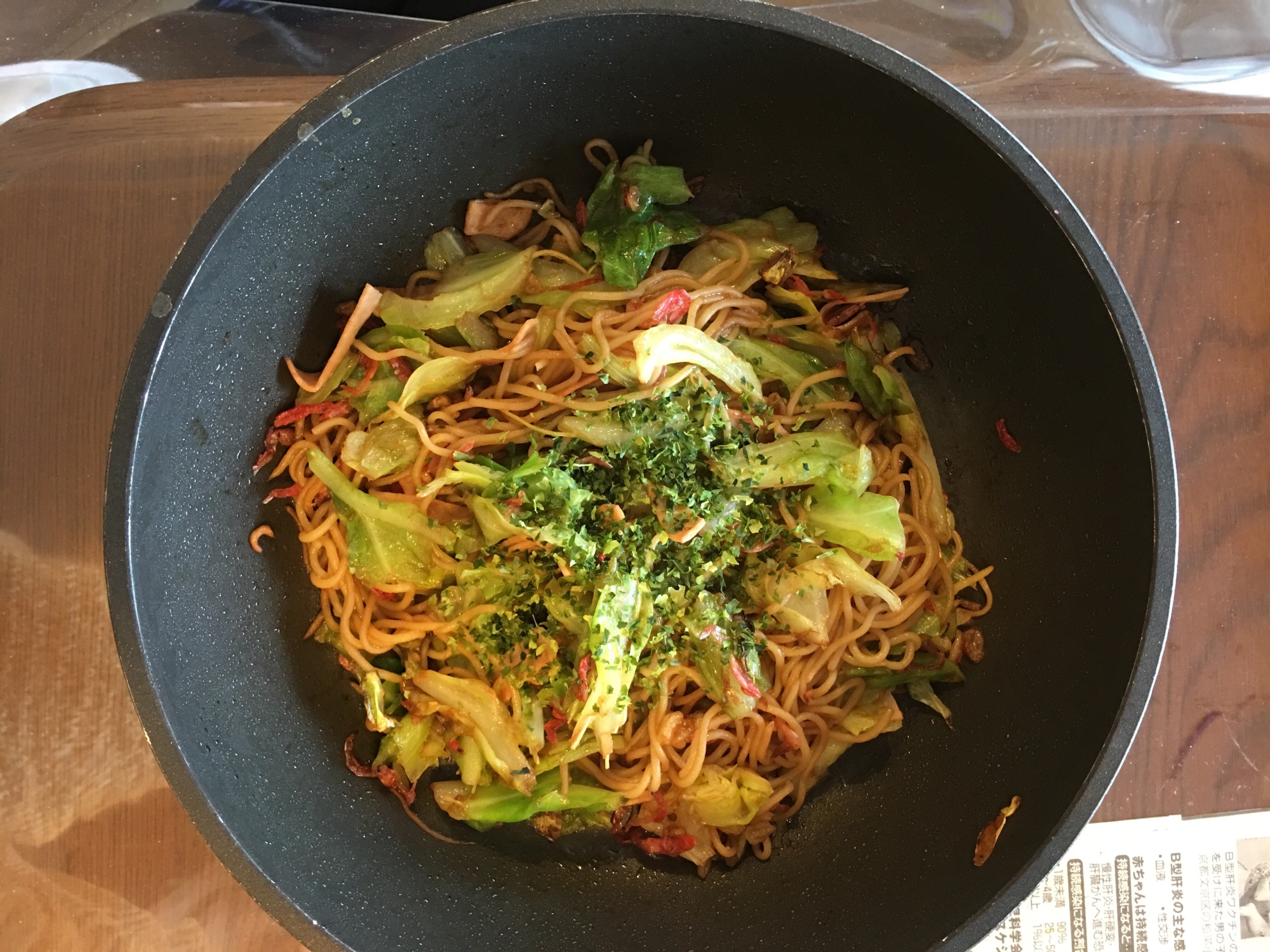 おからこんにゃく中華麺焼きそば