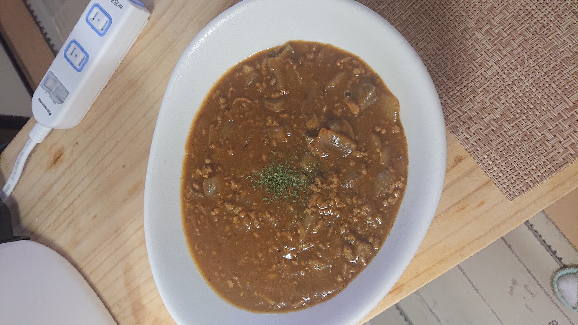 ナスと挽肉のカレー