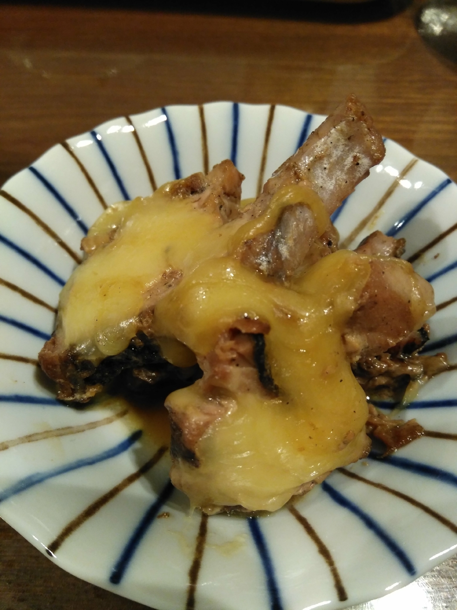 カツオのたたきのチーズポン酢焼き