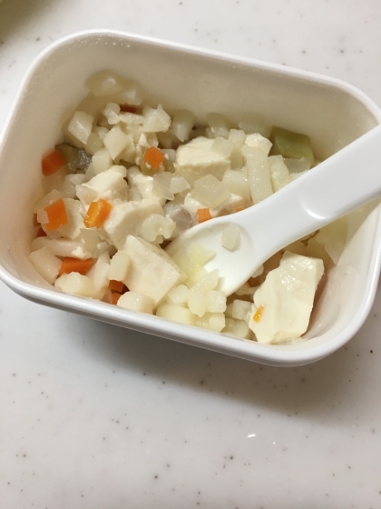 野菜と豆腐のうどん離乳食
