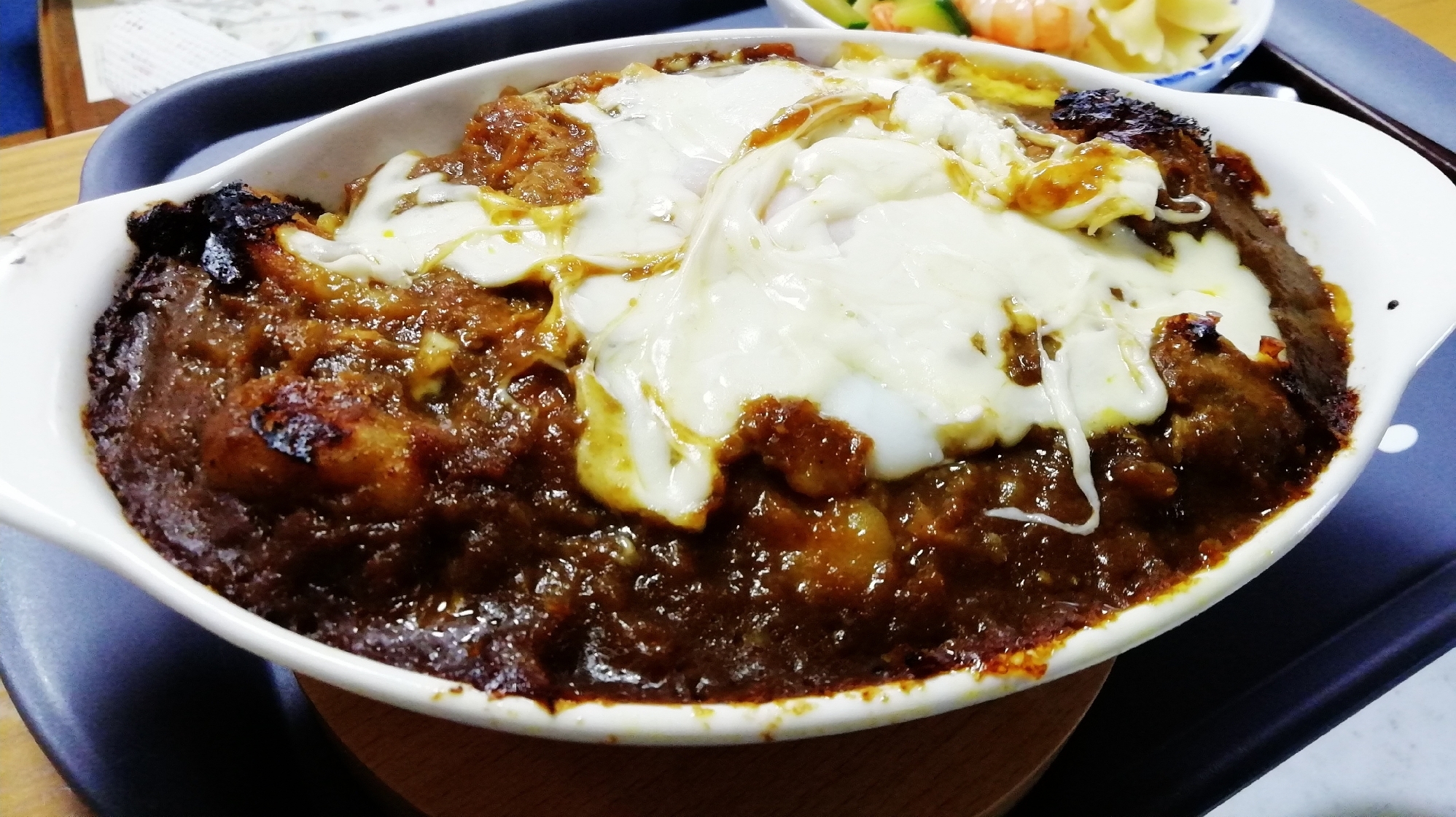 カレーのチーズ焼き