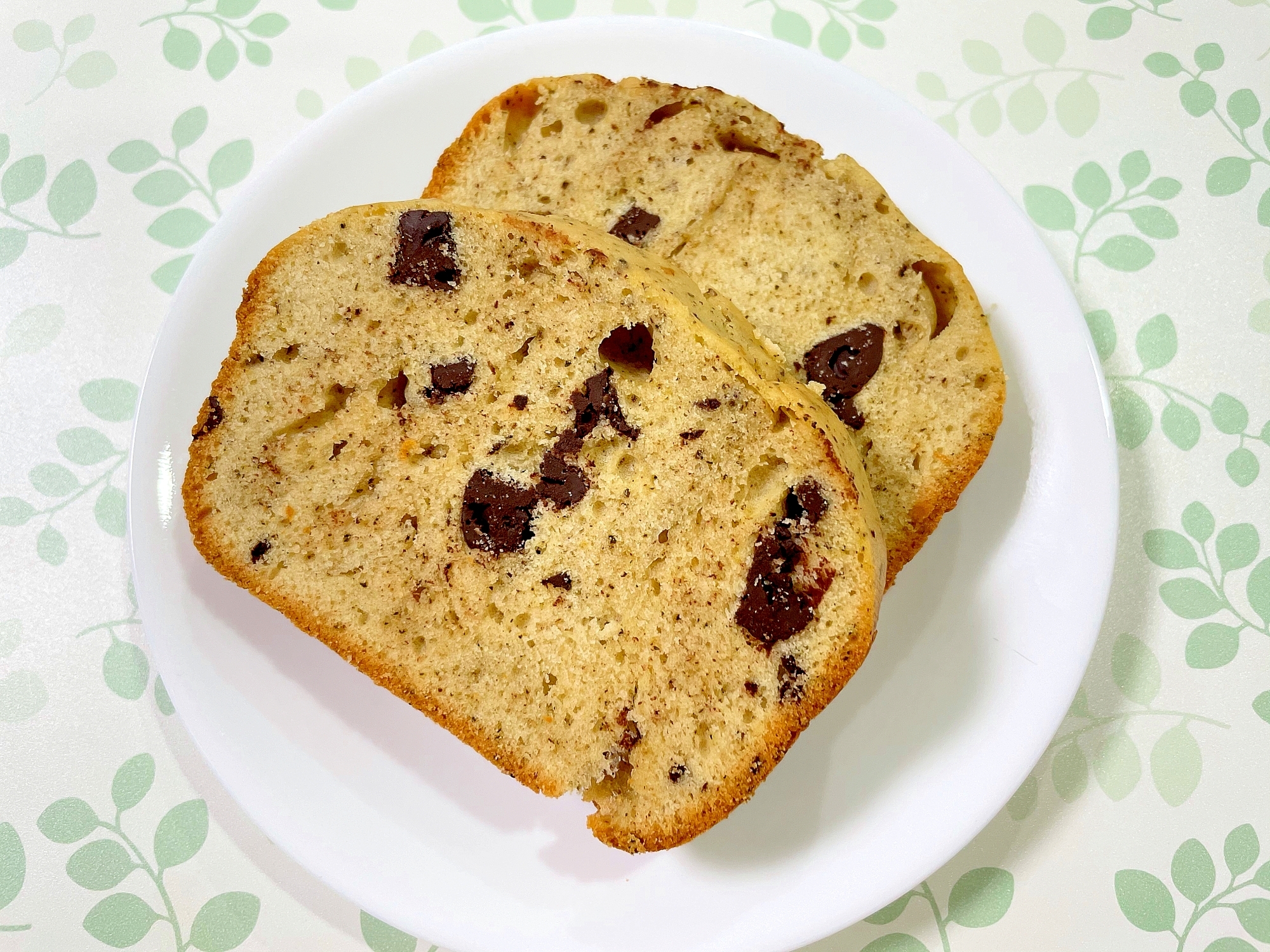 ほうじ茶とチョコレートのパウンドケーキ