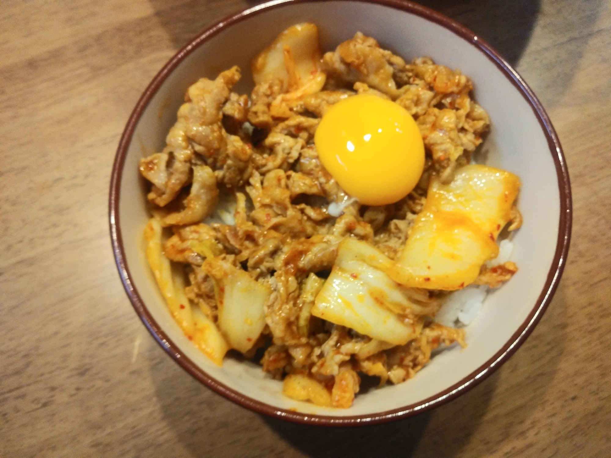 豚キムチ丼